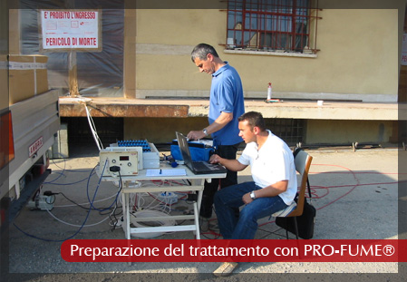 Disinfestazione mediante fumigazione con PRO-FUME®