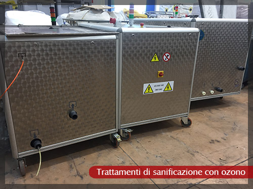 Trattamenti di sanificazione con ozono